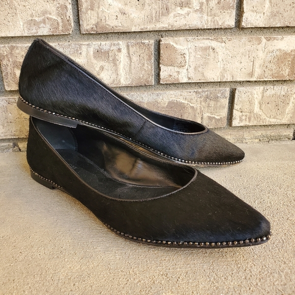 Coach Shoes - Coach black Reeves haircalf flats women's shoes